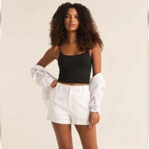 Z Supply Micah Linen Shorts S